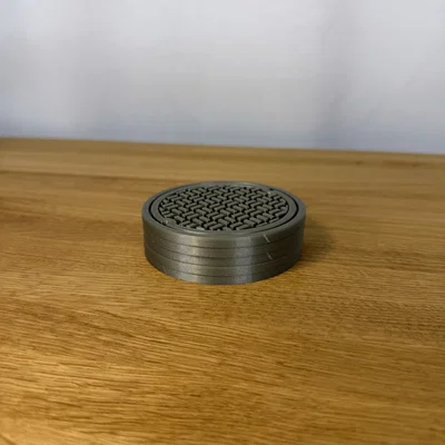 Đế lót ly họa tiết nắp cống (Manhole Cover Coaster)