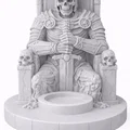 Mẫu STL Giá Đỡ Nến Vua Bộ Xương | Trang Trí Fantasy Lich King - Thumbnail 2