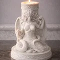 File STL Giá Đỡ Nến Medusa | Trang Trí Fantasy Gorgon Queen - Thumbnail 6