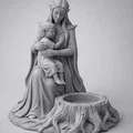 Mẫu STL Giá Nến Elven Mother | Trang Trí Phong Cách Rừng Thần Tiên - Thumbnail 2