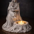 Mẫu STL Giá Nến Elven Mother | Trang Trí Phong Cách Rừng Thần Tiên - Thumbnail 3