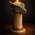 File STL Giá Đỡ Nến Đầu Rồng | Decor Fantasy | Mô Hình Rồng DnD - Thumbnail 5