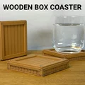 Đế Lót Ly Kiểu Thùng Gỗ (Wooden Box Coaster) - Thumbnail 1