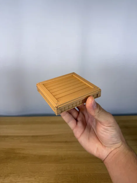 Đế Lót Ly Kiểu Thùng Gỗ (Wooden Box Coaster) - Image 4