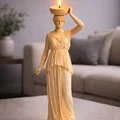 Mẫu STL Đế nến Nữ thần Hy Lạp - Nghệ thuật điêu khắc cổ điển - Thumbnail 5