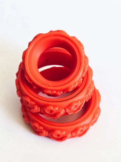 Nhẫn xoay hình hoa hồng Fidget Rose Ring - Món quà dễ thương - Image 2