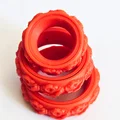 Nhẫn xoay hình hoa hồng Fidget Rose Ring - Món quà dễ thương - Thumbnail 2