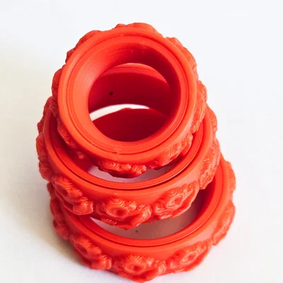 Nhẫn xoay hình hoa hồng Fidget Rose Ring - Món quà dễ thương