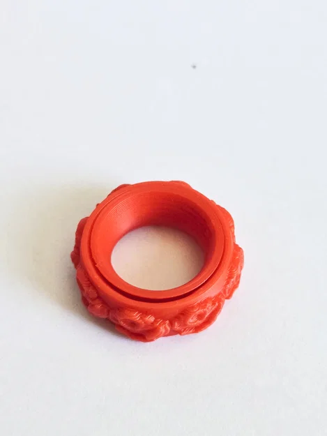 Nhẫn xoay hình hoa hồng Fidget Rose Ring - Món quà dễ thương - Image 3