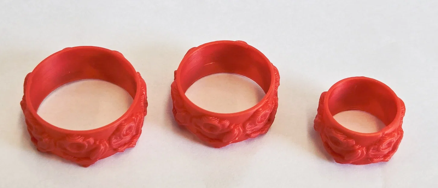 Nhẫn hoa hồng (Gift Flower Ring) - Mẫu trang sức in 3D xinh xắn - Image 2