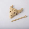 Kẹp Tóc Đầu Bò Longhorn Skull - Thumbnail 2