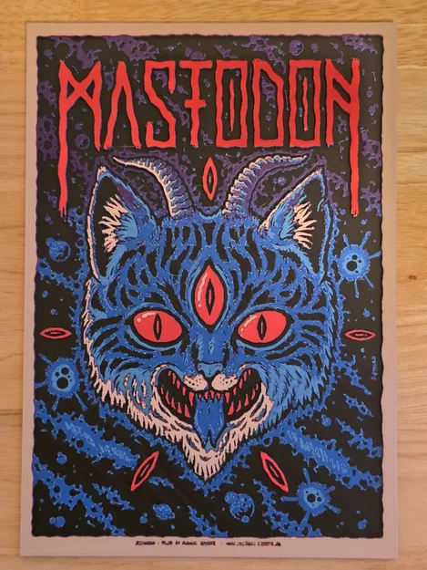 Mẫu Poster Mastodon HueForge - Image 1