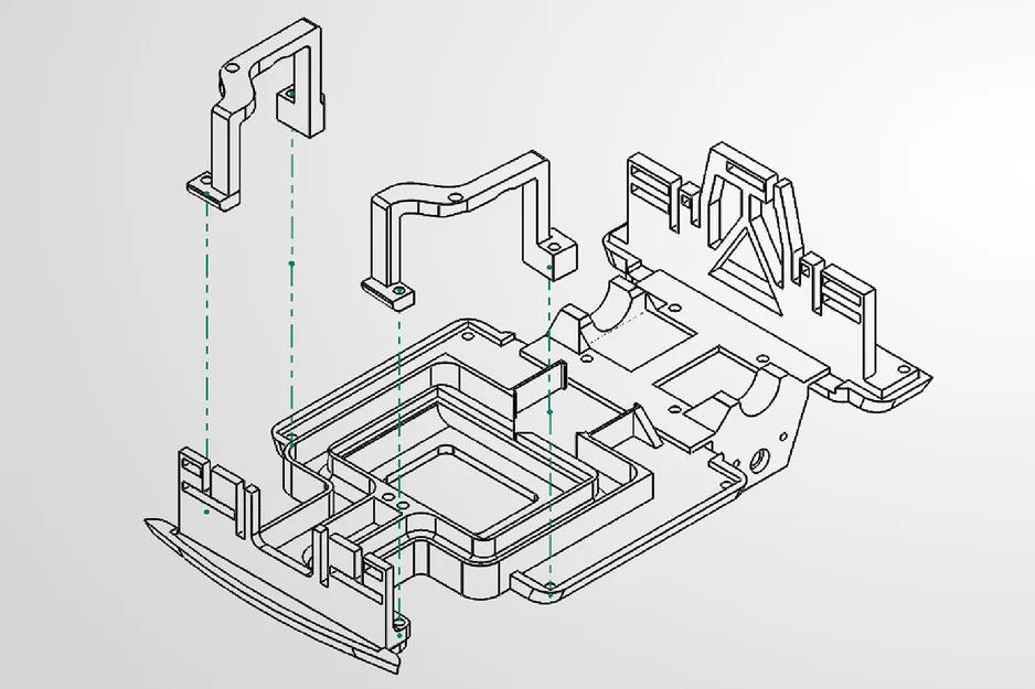 Xe RC hoàn chỉnh với xi nhan và đèn phanh tự chế - Image 12