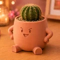 Chậu Cây Xương Rồng Grumps - Đồ Trang Trí Dễ Thương - Thumbnail 1