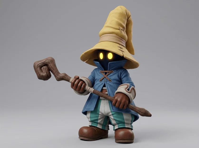 Mô hình 3D nhân vật Vivi Final Fantasy cổ điển tuyệt đẹp - Image 1