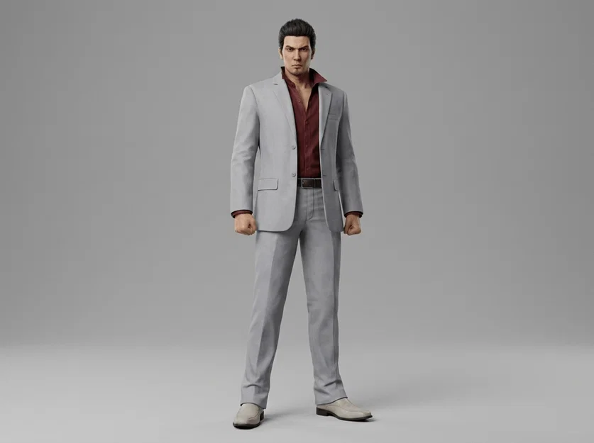 Mô hình 3D Kiryu Kazuma (Yakuza 2006) cực chất cho anh em game thủ - Image 1
