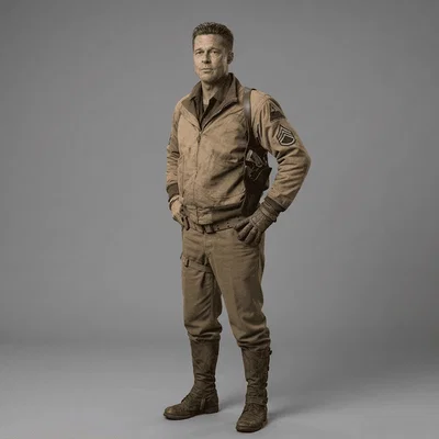 Mô hình 3D Don 'Wardaddy' Collier (Brad Pitt) từ phim Fury