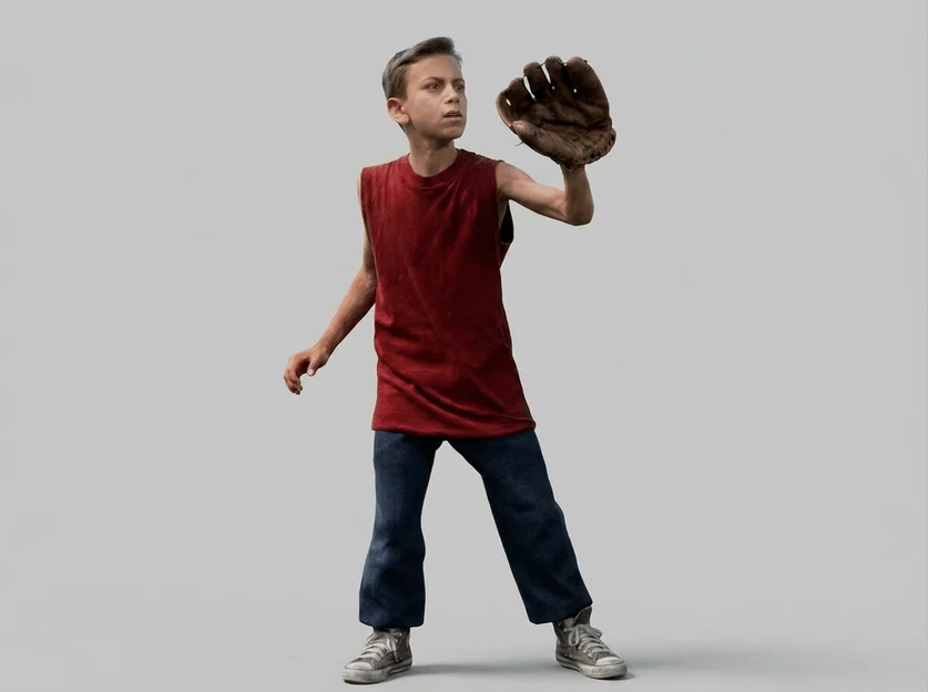 Mô hình 3D nhân vật Alan Yeah-Yeah McClennan phim The Sandlot - Image 1