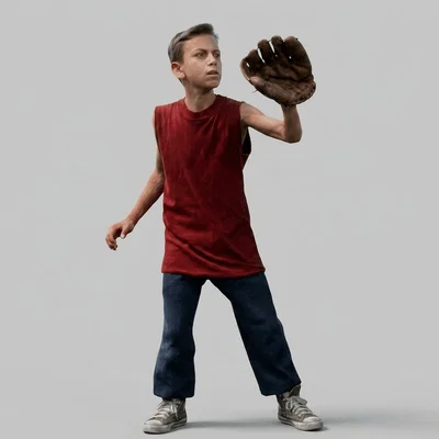 Mô hình 3D nhân vật Alan Yeah-Yeah McClennan phim The Sandlot