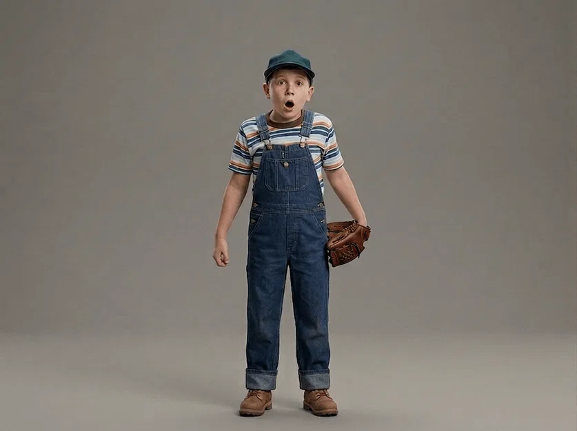 Mô hình in 3D Tommy 'Repeat' Timmons - Nhân vật phim The Sandlot - Image 1
