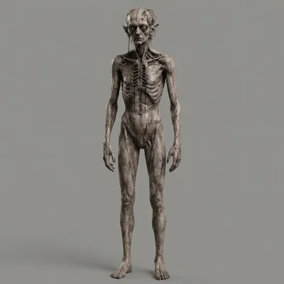 Mô hình 3D Tiên ma quái (Elven Zombie) - Tác phẩm nghệ thuật kinh dị
