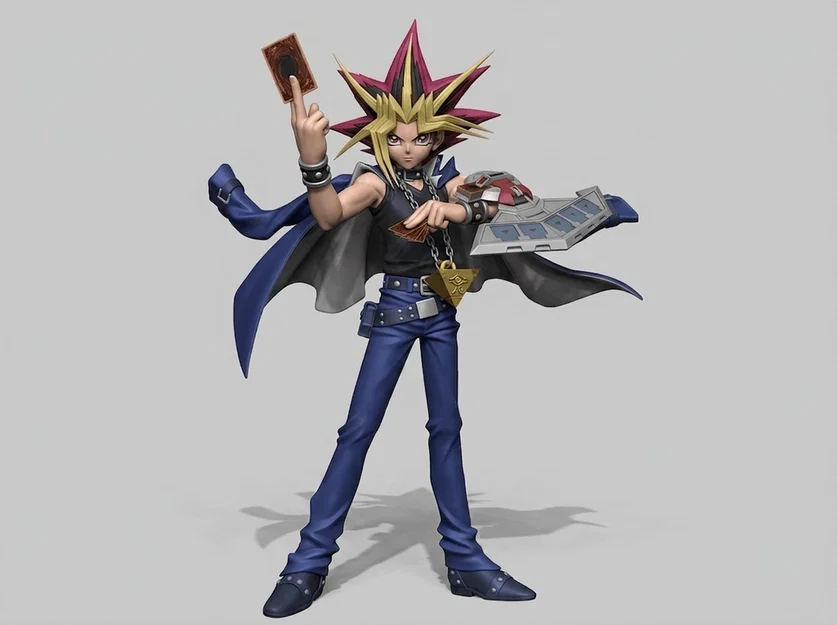 Mô hình 3D nhân vật Yugi Mutou trong Yugioh! Duel Monsters cực chất - Image 1