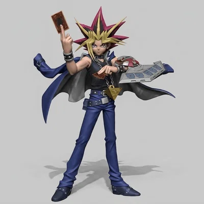 Mô hình 3D nhân vật Yugi Mutou trong Yugioh! Duel Monsters cực chất