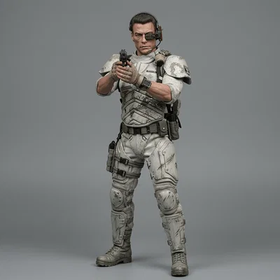 Mô hình 3D Universal Soldier Jean-Claude Van Damme (1992) chất lượng cao