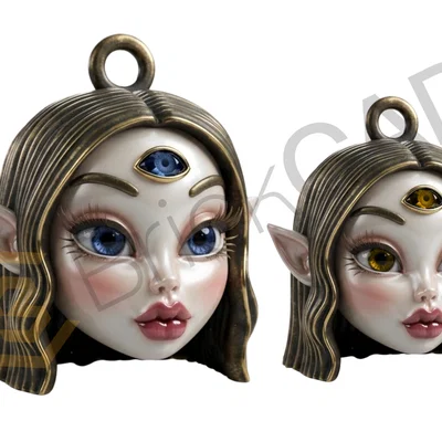 Mô hình đầu búp bê yêu tinh phong cách Bratz