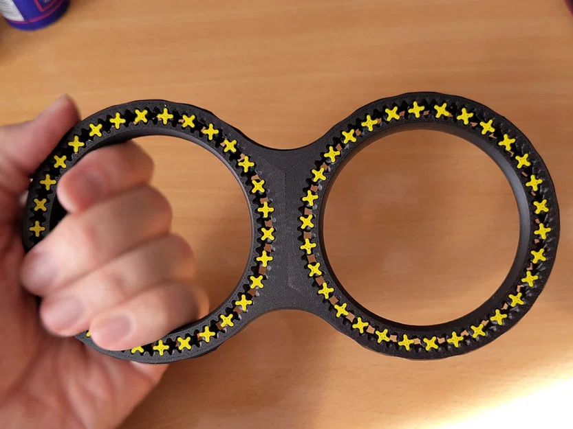 Nhẫn fidget bánh răng kép cỡ lớn - Image 1