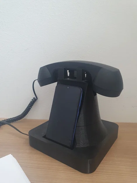 Mô hình điện thoại bàn cổ điển (Retro phone) - Image 1
