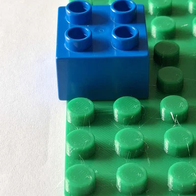 Tấm nền tương thích Duplo, OpenSCAD (tham số linh hoạt, tùy chỉnh được)
