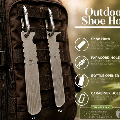 Dụng Cụ Xỏ Giày Đa Năng Outdoor (Shoe Horn)