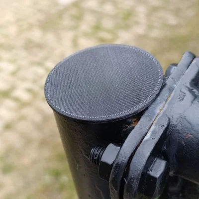 Nắp bịt ống 52 mm cho ống thép tròn 61 mm - Có thông gió ẩn