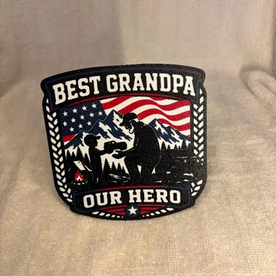 Nắp Che Móc Kéo Xe "Best Grandpa"