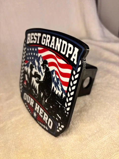 Nắp Che Móc Kéo Xe "Best Grandpa" - Image 2