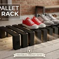 Mini Industrial Pallet - Kệ Để Giày / Giá Trưng Bày & Hong Khô Giày - Thumbnail 1