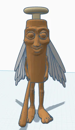 Mô hình 3D Angelic Tung Tung Sahur độc lạ trang trí bàn làm việc - Image 2