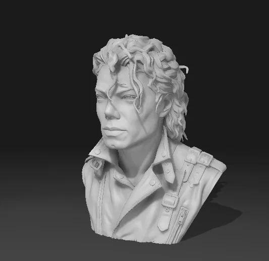 Mô hình 3D tượng bán thân Michael Jackson cực đẹp cho fan hâm mộ - Image 1