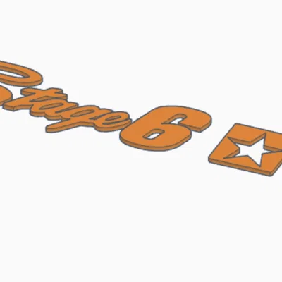 Mô hình logo Stage 6 trang trí xe tay ga độc đáo