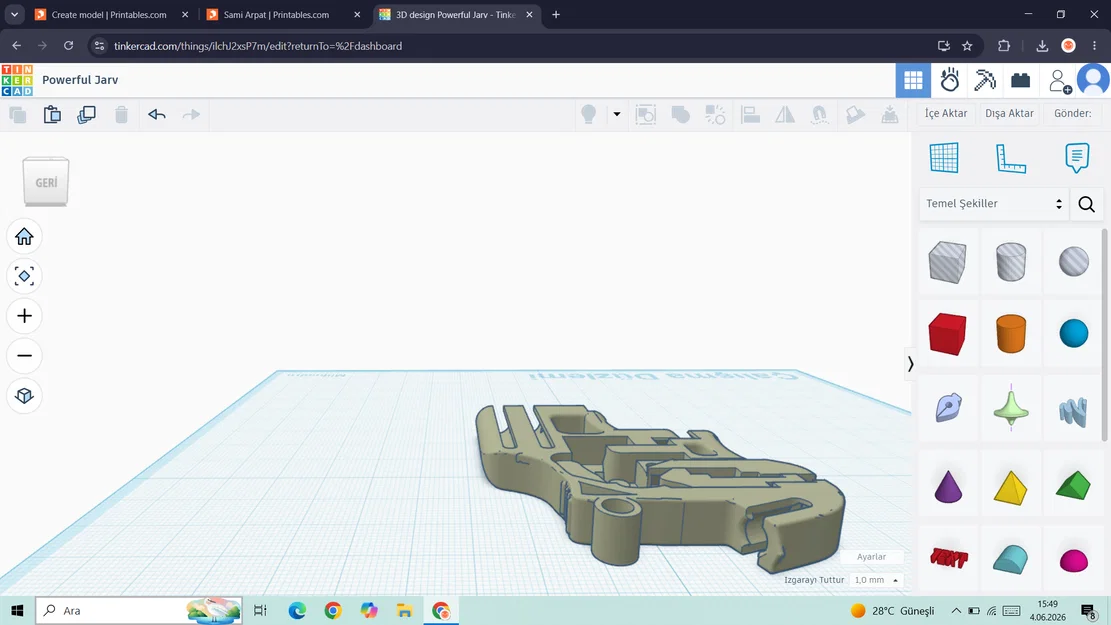 Mẫu móc khóa hình súng 3D độc đáo dễ in tại nhà - Image 1
