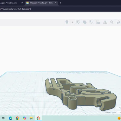 Mẫu móc khóa hình súng 3D độc đáo dễ in tại nhà