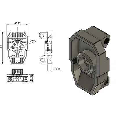 Ốp đầu nòng tùy chỉnh (muzzle) cho súng đồ chơi X-Shot X-Fury