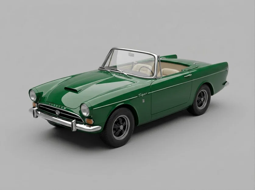Mô hình in 3D xe cổ Sunbeam Tiger Mk 1 1968 phong cách Anh Quốc - Image 1