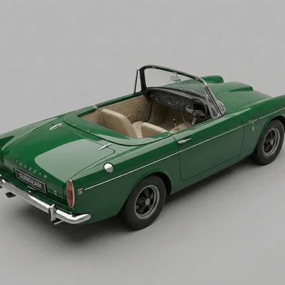 Mô hình in 3D xe cổ Sunbeam Tiger Mk 1 1968 phong cách Anh Quốc