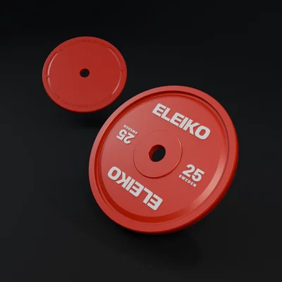 Mô hình bánh tạ Eleiko 25kg trang trí bàn làm việc - File in 3D
