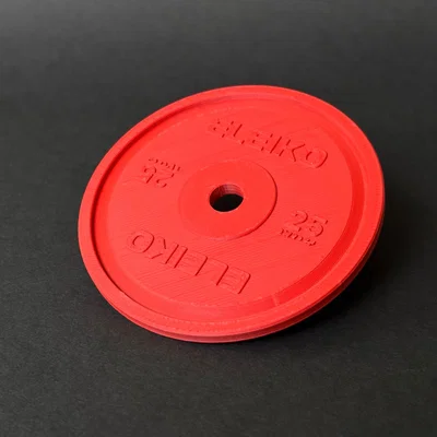 Mô hình bánh tạ Eleiko 25kg trang trí bàn làm việc - File in 3D