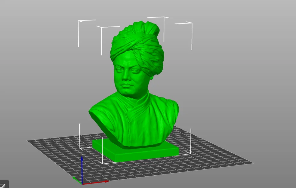 Tượng chân dung 3D Swami Vivekananda sắc nét dành cho máy in nhựa - Image 1