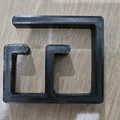 Bộ kẹp quản lý dây cáp không cần bắt vít cho bàn dày 2,5 cm / 1 inch - Thumbnail 1
