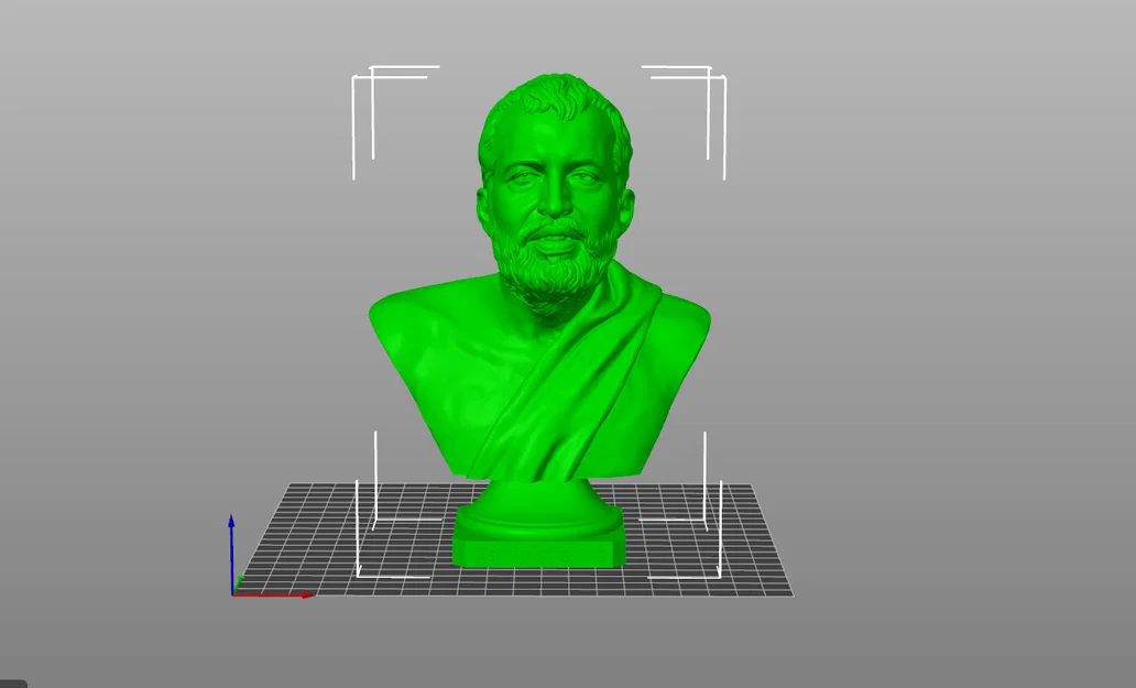 Tượng bán thân Ramakrishna Paramahamsa in 3D sắc nét - Image 1